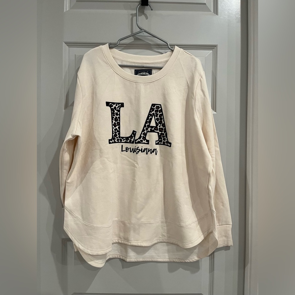 State of Mine leopard Louisiana long sleeve top
